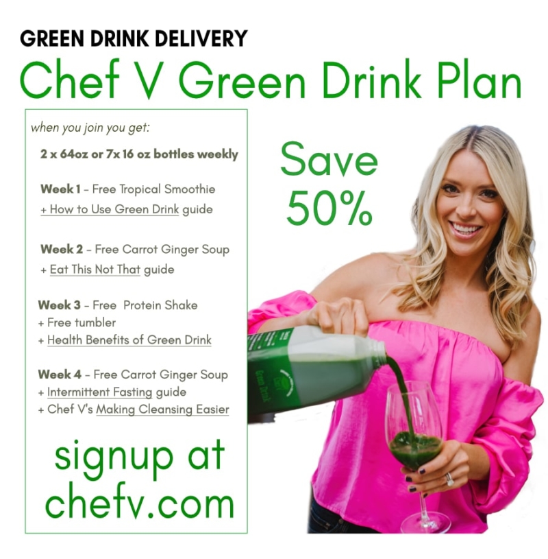 Chef V's Green Drink Plan 50% off
