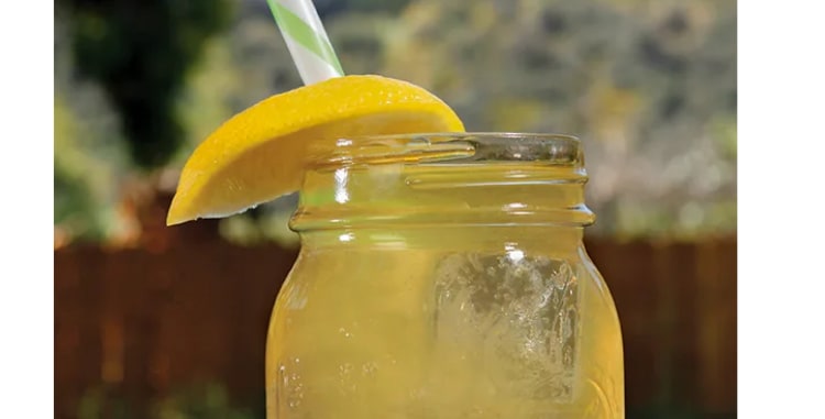 lemon juice & water