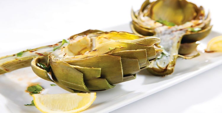 Grilled Artichokes with Two Sauces