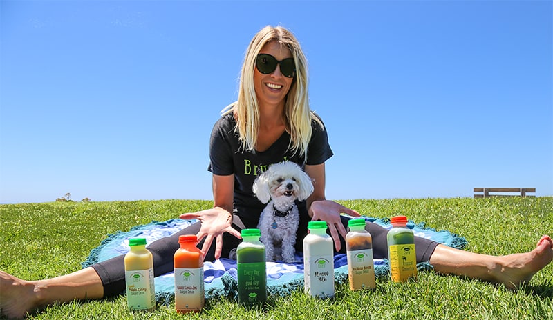 Veronica and Coco with Cleanse ingredients